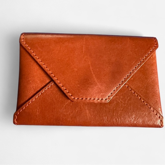 Abas Rich Brown Leather Clutch - Picture 1 of 3